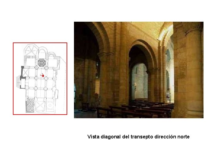Arquitectura y Fotos : Vista diagonal del transepto dirección norte 