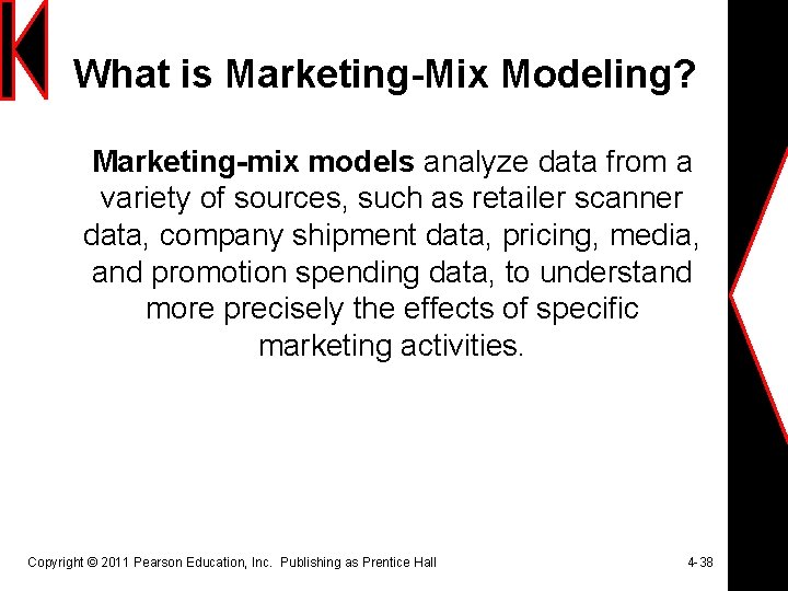 What is Marketing-Mix Modeling? Marketing-mix models analyze data from a variety of sources, such