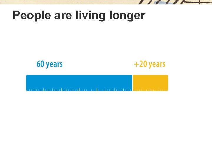 People are living longer 