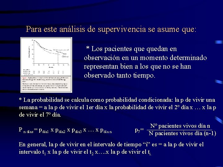 Para este análisis de supervivencia se asume que: * Los pacientes quedan en observación