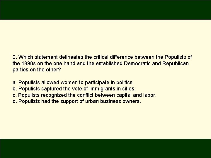 Chapter 20 Whose Government Politics Populists and Progressives