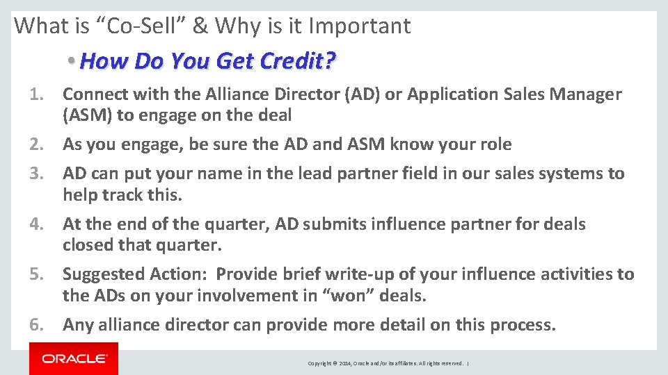 What is “Co-Sell” & Why is it Important • How Do You Get Credit?