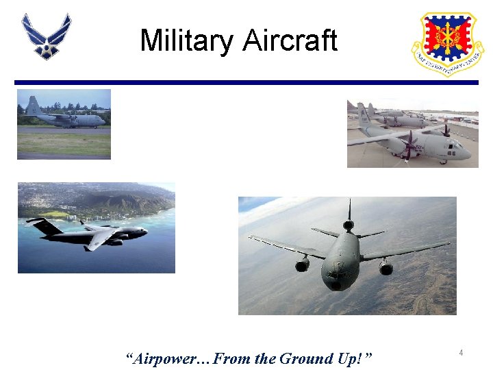 Military Aircraft “Airpower…From the Ground Up!” 4 Military Aircraft “Airpower…From the Ground Up!” 4