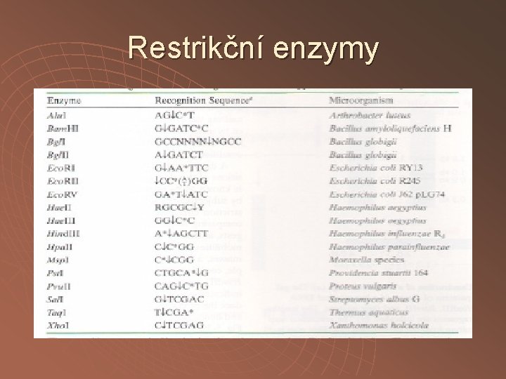 Restrikční enzymy 