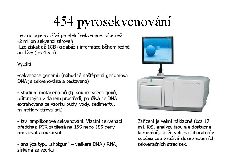 454 pyrosekvenování 