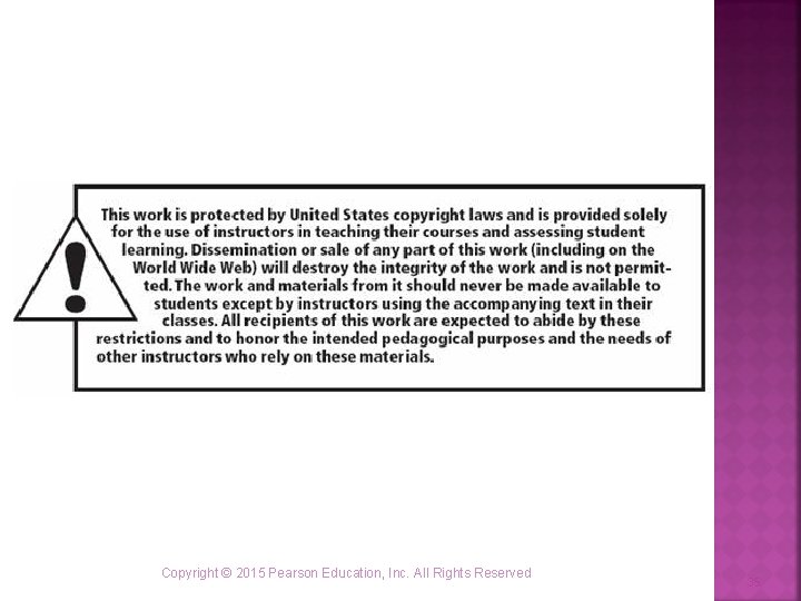 Copyright © 2015 Pearson Education, Inc. All Rights Reserved 35 Copyright © 2015 Pearson Education, Inc. All Rights Reserved 35