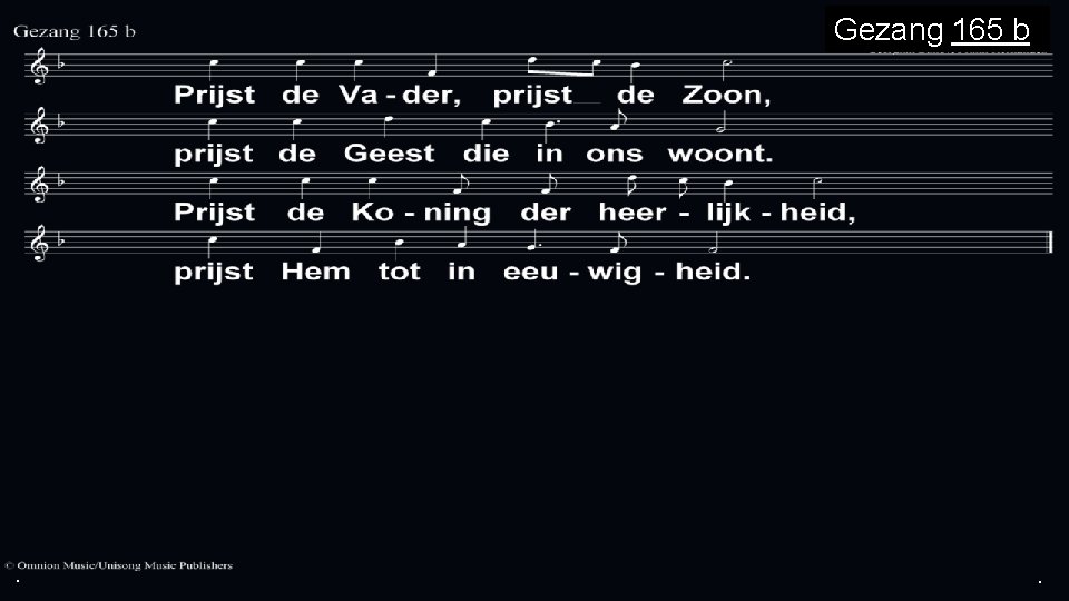 Gezang 165 b . . . Gezang 165 b . . .
