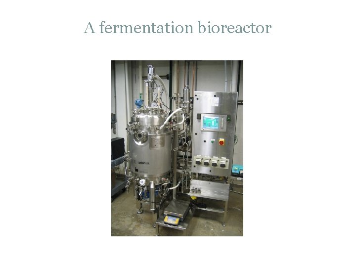 A fermentation bioreactor 