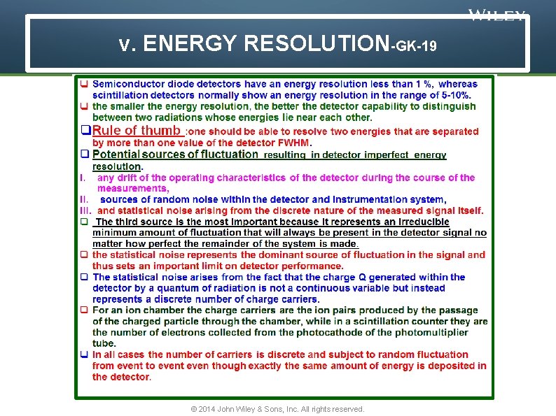 v. ENERGY RESOLUTION-GK-19 © 2014 John Wiley & Sons, Inc. All rights reserved. 