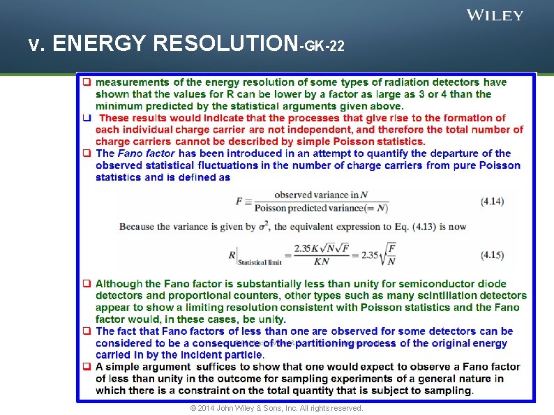 v. ENERGY RESOLUTION-GK-22 © 2014 John Wiley & Sons, Inc. All rights reserved. 