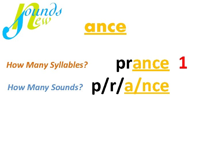 ance prance 1 How Many mi Sounds? / nu p/r/a/nce 1 virus just How