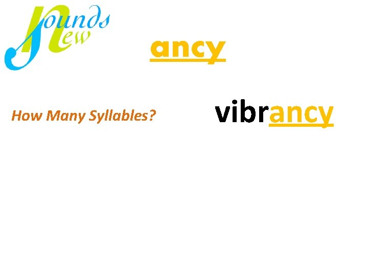 ancy How Many Syllables? vibrancy mi / nus virus just 