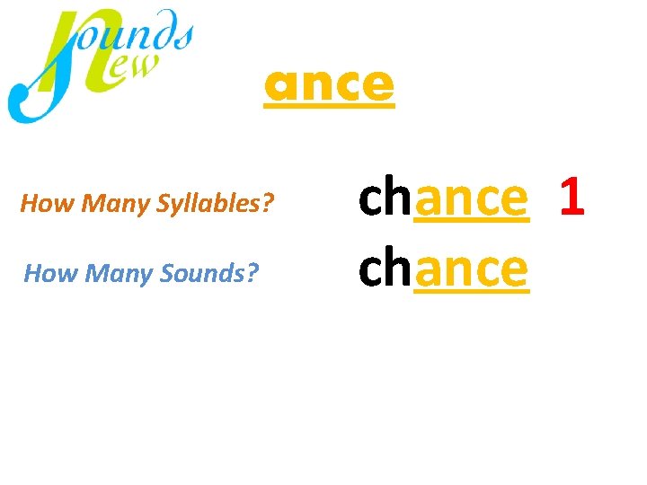 ance chance 1 How Many Sounds? mi / nu chance 1 virus just How