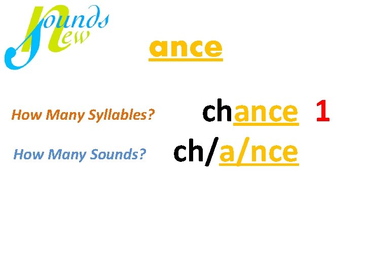 ance chance 1 How Many mi. Sounds? / nu ch/a/nce 1 virus just How