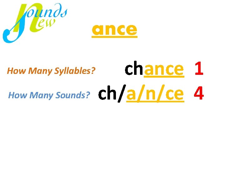 ance chance 1 How Many mi Sounds? / nu ch/a/n/ce 4 virus just How