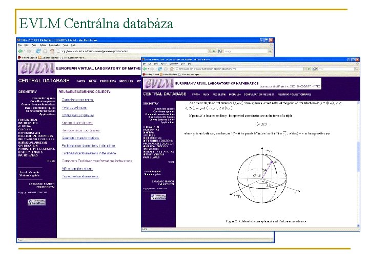 EVLM Centrálna databáza 