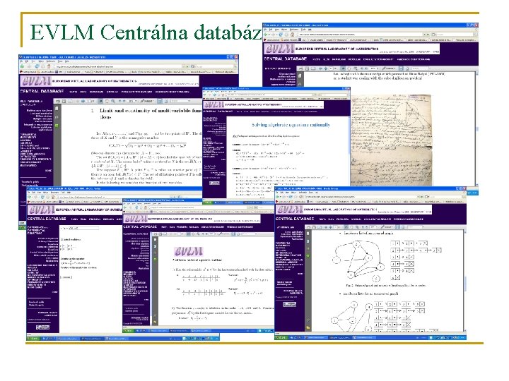 EVLM Centrálna databáza 