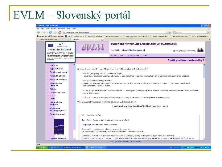 EVLM – Slovenský portál 