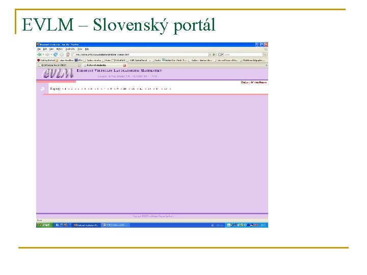 EVLM – Slovenský portál 