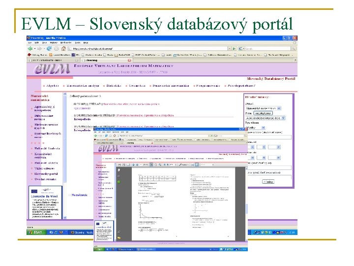 EVLM – Slovenský databázový portál 