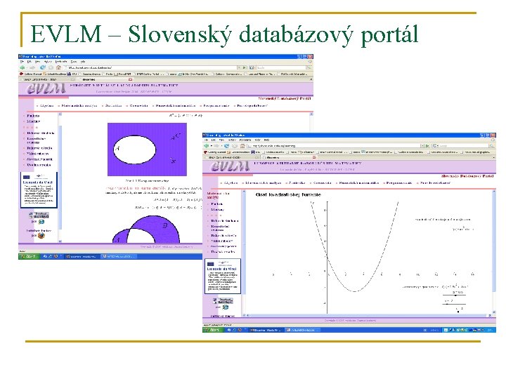 EVLM – Slovenský databázový portál 