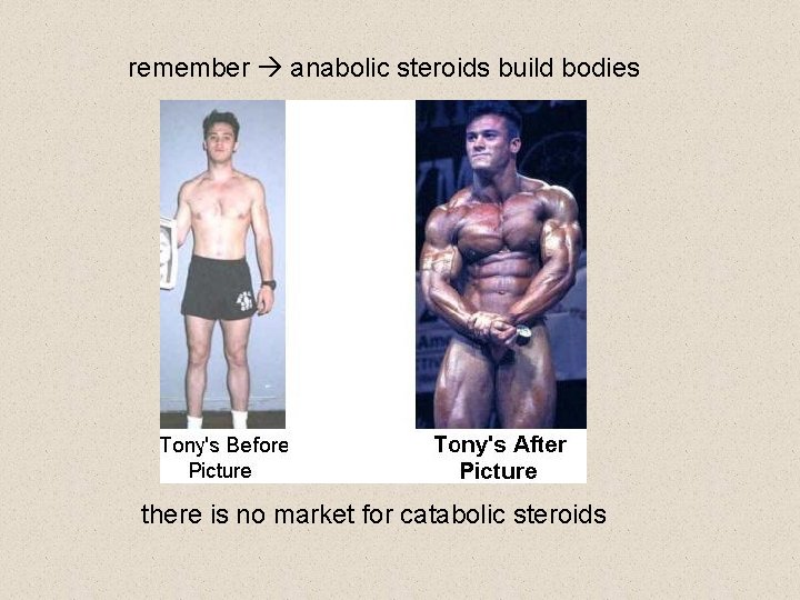 remember anabolic steroids build bodies there is no market for catabolic steroids remember anabolic steroids build bodies there is no market for catabolic steroids