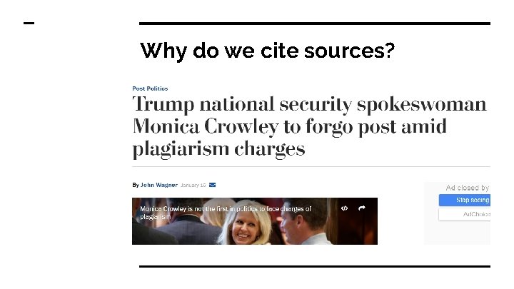 Why do we cite sources? 