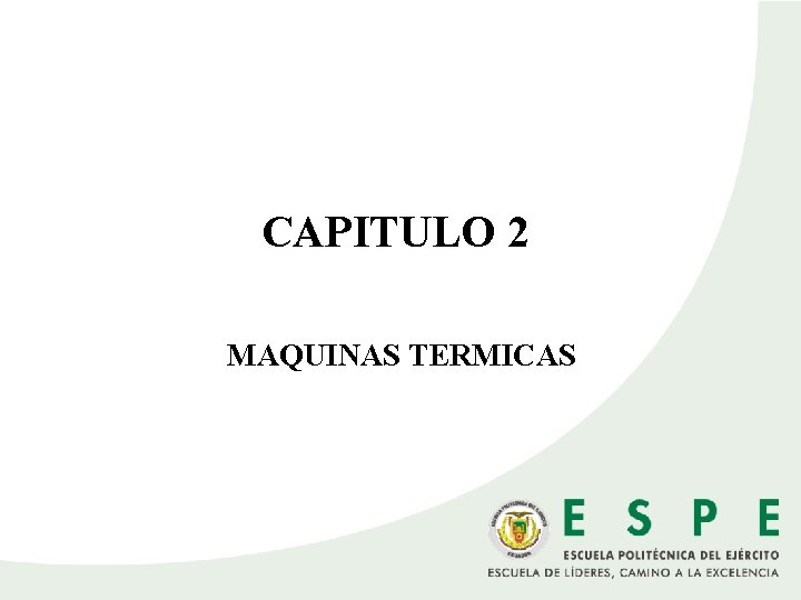 CAPITULO 2 MAQUINAS TERMICAS 