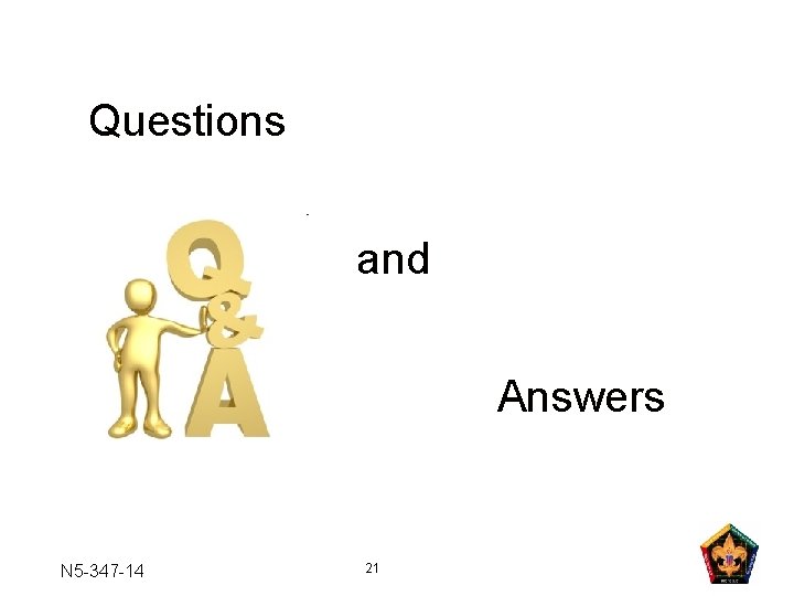 Questions and Answers N 5 -347 -14 21 