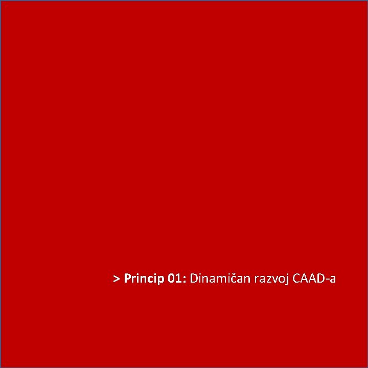 > Princip 01: Dinamičan razvoj CAAD-a 
