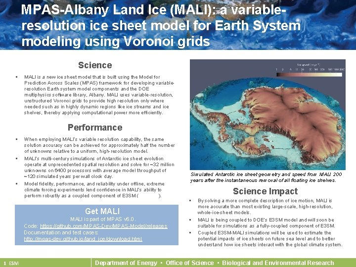 MPAS-Albany Land Ice (MALI): a variableresolution ice sheet model for Earth System modeling using