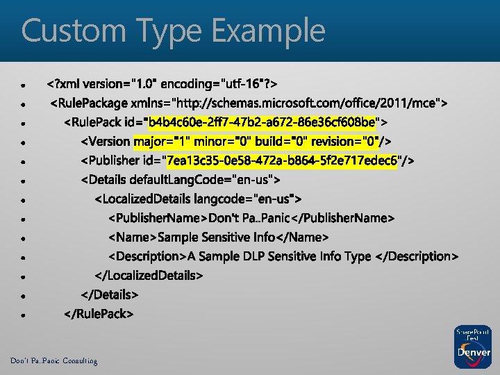 Custom Type Example Don’t Pa. . Panic Consulting 