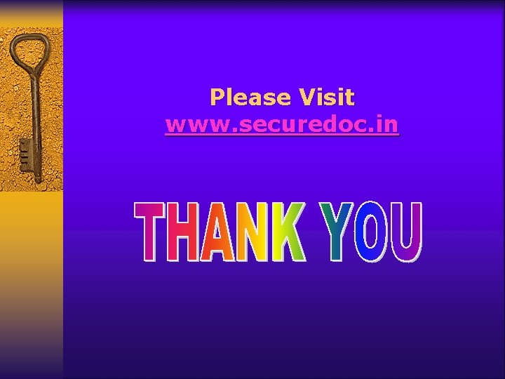 Please Visit www. securedoc. in 