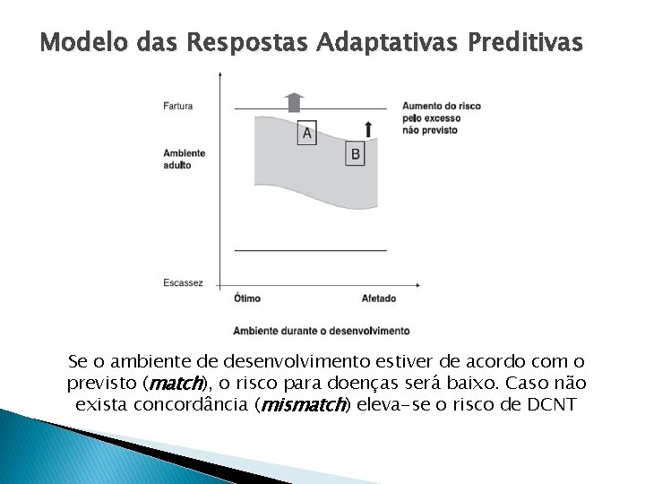 Modelo das Respostas Adaptativas Preditivas Se o ambiente de desenvolvimento estiver de acordo com