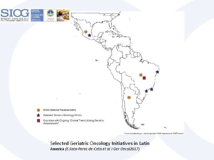 Selected Geriatric Oncology Initiatives in Latin America (E. Soto-Perez-de-Celis et al J Ger Oncol