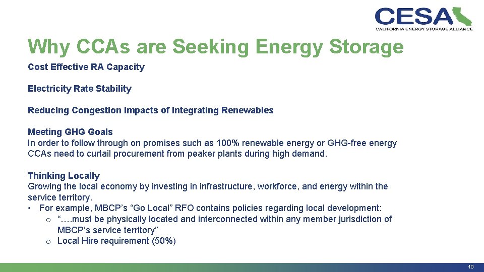 Why CCAs are Seeking Energy Storage Cost Effective RA Capacity Electricity Rate Stability Reducing