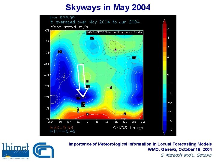 Skyways in May 2004 Importance of Meteorological Information in Locust Forecasting Models WMO, Geneva,