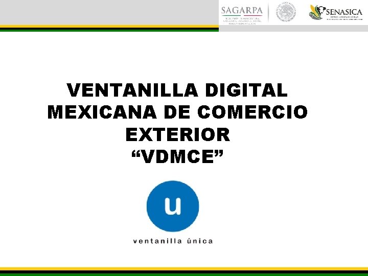 VENTANILLA DIGITAL MEXICANA DE COMERCIO EXTERIOR “VDMCE” 