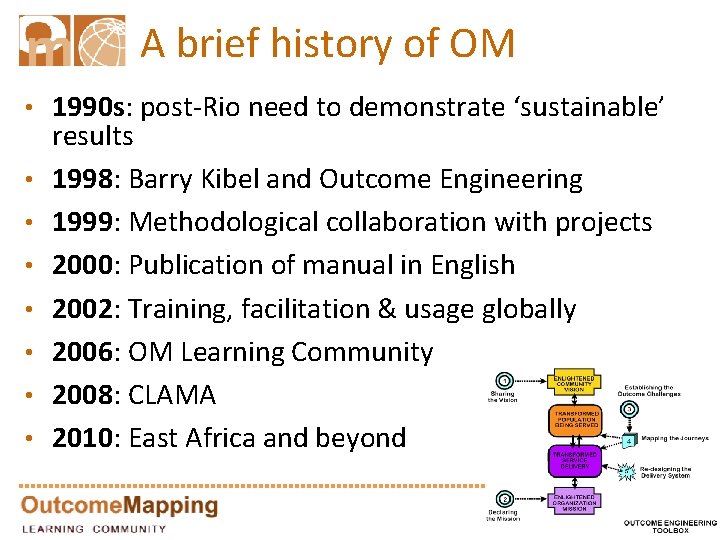 A brief history of OM • 1990 s: post-Rio need to demonstrate ‘sustainable’ •