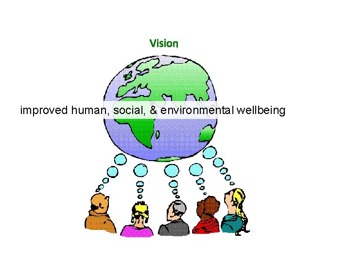 improved human, social, & environmental wellbeing 