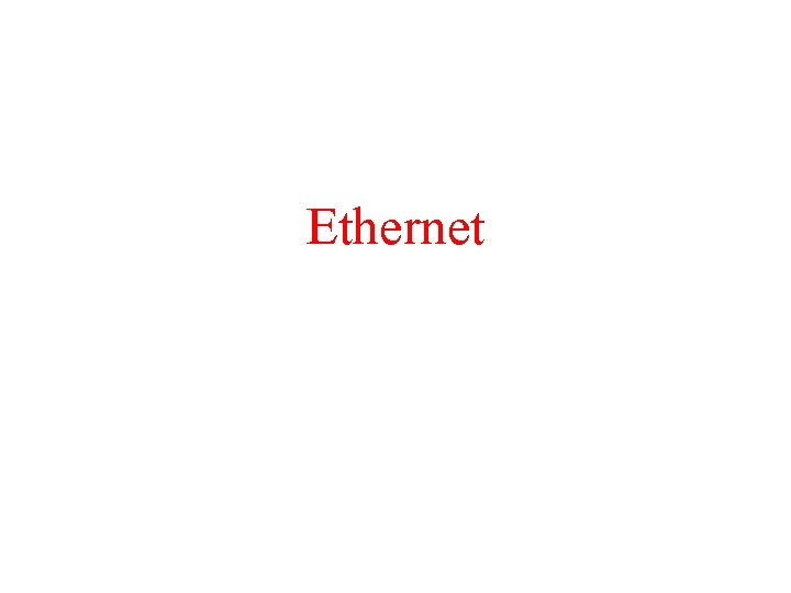 Ethernet 