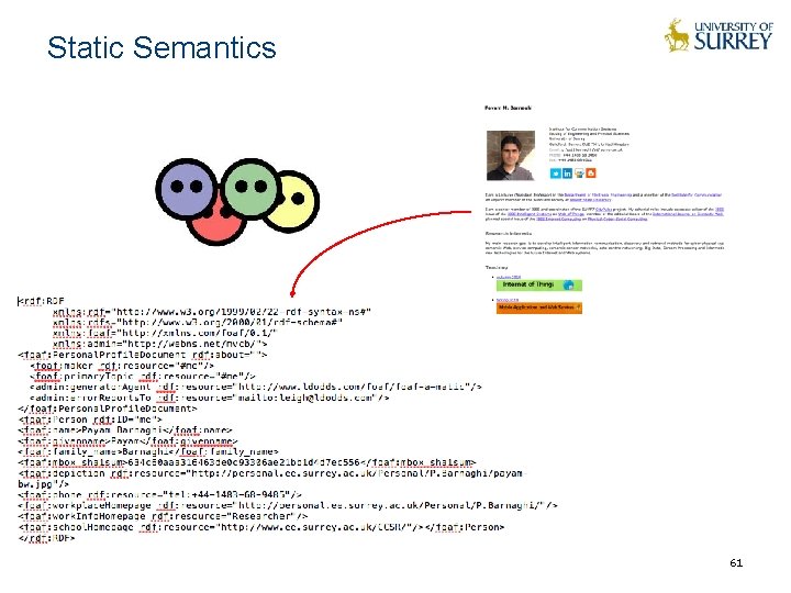 Static Semantics 61 