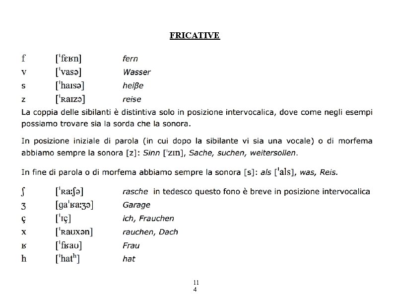 FRICATIVE 11 4 