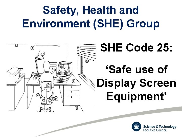 Safety, Health and Environment (SHE) Group SHE Code 25: ‘Safe use of Display Screen
