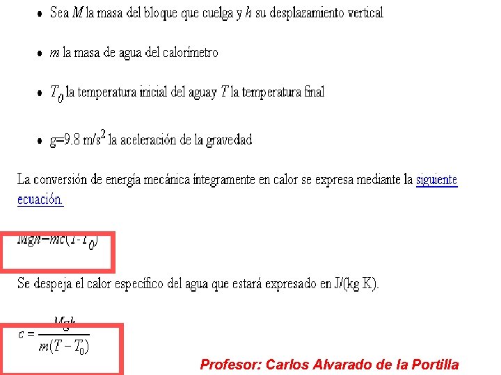 Profesor: Carlos Alvarado de la Portilla 