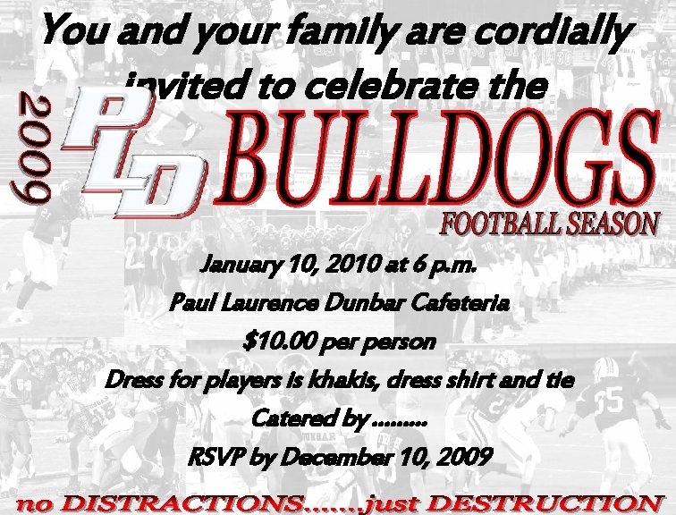 You and your family are cordially invited to celebrate the January 10, 2010 at