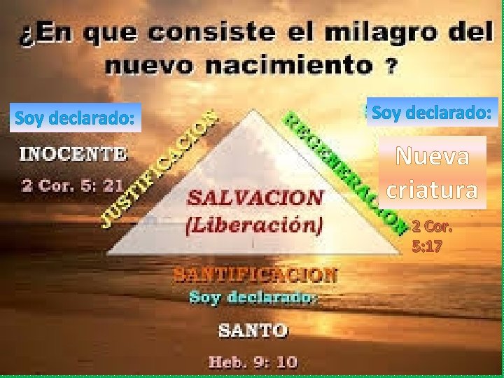 Soy declarado: Nueva criatura 2 Cor. 5: 17 