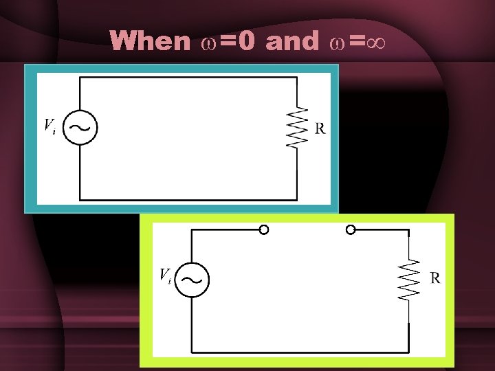 When =0 and = When =0 and =
