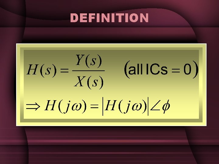 DEFINITION DEFINITION