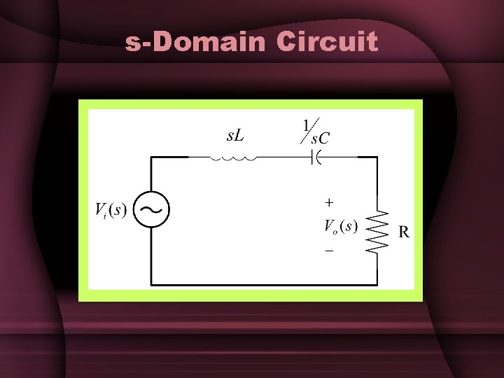 s-Domain Circuit s-Domain Circuit